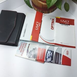 2015 Kia OPTIMA Owners Manual UVO Microsoft Guide Book Glove Box Book With Case